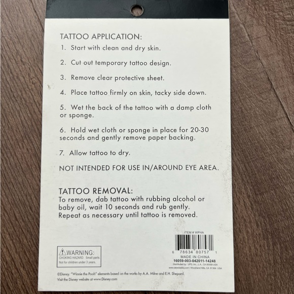 NEW Vintage Y2K Winnie the Pooh Temporary Tattoo Booklets - 3 Total - Picture 6 of 6